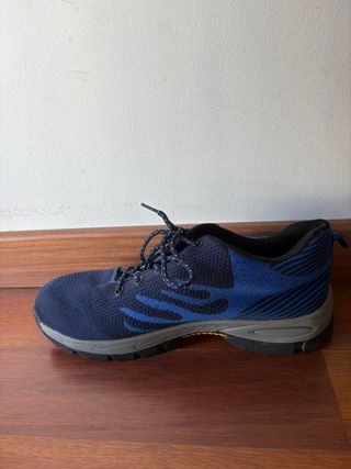 Zapatos seguridad azules