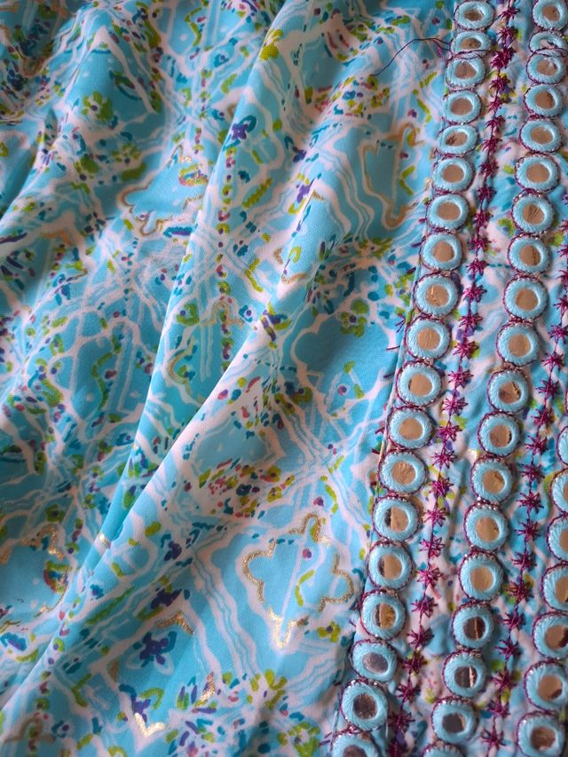 Kimono Corto Vintage Azul