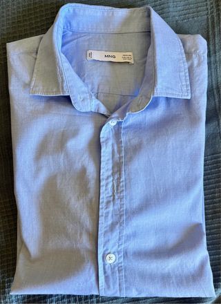 Camisa Mango azul XS - algodón
