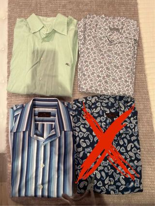 3 Camisas Etro Hombre - Talla L