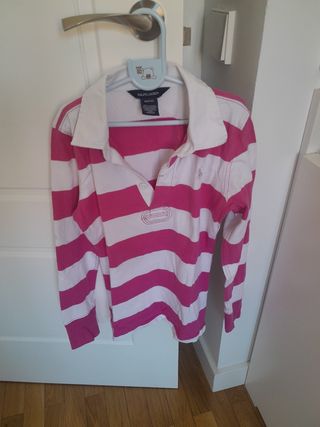 Polo Ralph Lauren rayas rosa M(8/10). 
