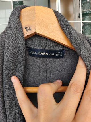 Chaqueta Zara Gris Talla S
