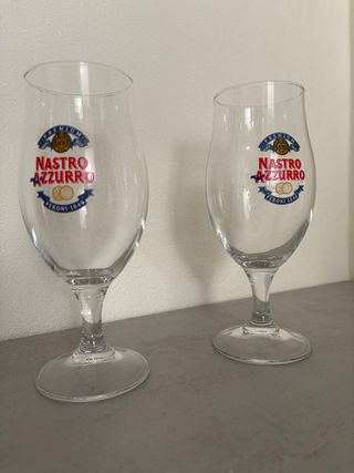 2 Bicchieri Peroni Nastro Azzurro
