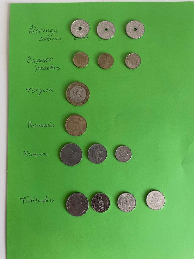 Monedas antiguas: Noruega, Turquía...