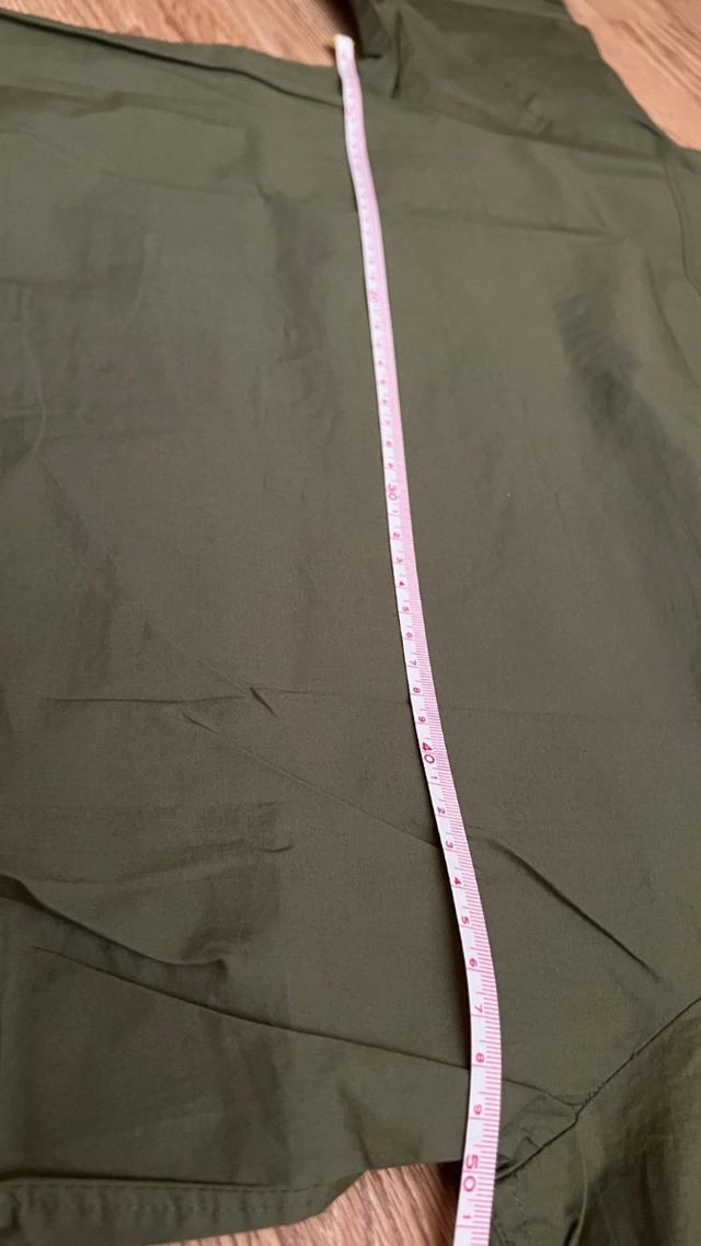 Camisa verde militar manga corta