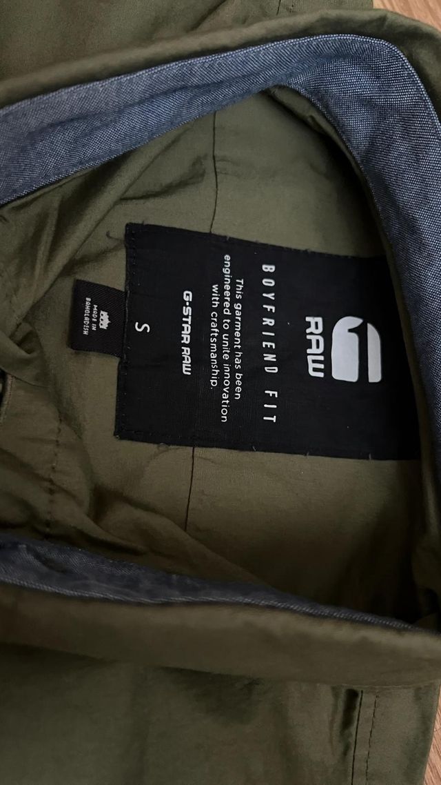 Camisa verde militar manga corta