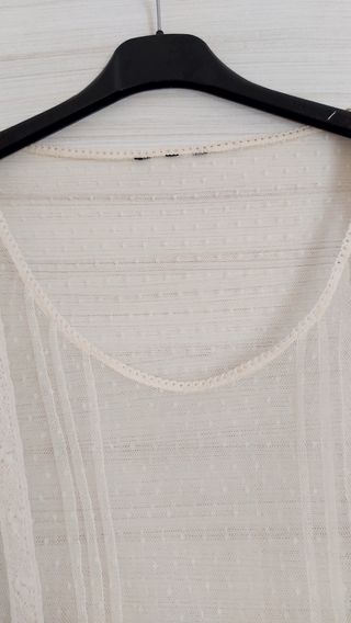Tunica merletto beige, tg M