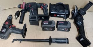 Combo triple Wurth batería 18v motor brushless 