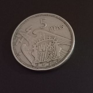 5 Pesetas 1957 estrella 58