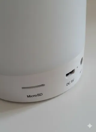 Altavoz Portátil USB,  MicroSD, Blanco, Bluetooth