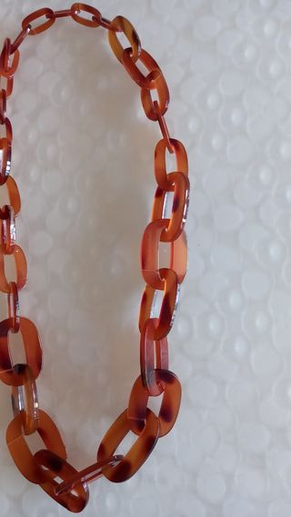 Collana catena marrone vintage donna usata