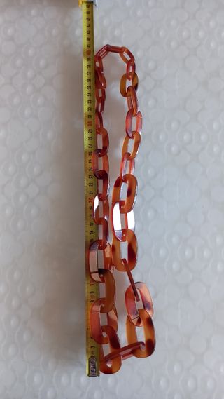 Collana catena marrone vintage donna usata