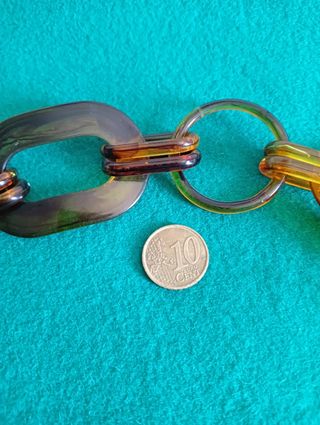 Cinturón vintage marrón dorado