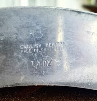 Petaca antigua de Peltre