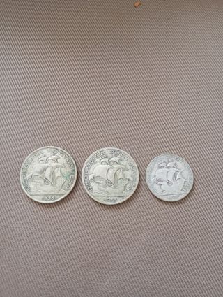 Monedas antiguas Portugal: 10 y 5 escudos