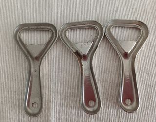 3 Apribottiglie Vintage Metallo