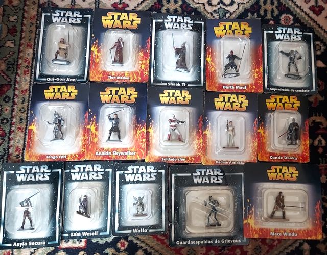 STAR WARS LOTE 10 PERSONAJES PRECUELAS FIG.PLOMO