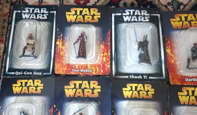 STAR WARS LOTE 10 PERSONAJES PRECUELAS FIG.PLOMO