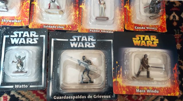 STAR WARS LOTE 10 PERSONAJES PRECUELAS FIG.PLOMO