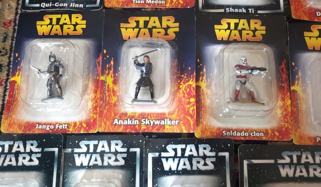 STAR WARS LOTE 10 PERSONAJES PRECUELAS FIG.PLOMO
