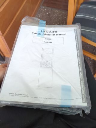 Mando Hitachi RAR-6N1 Aire Acondicionado