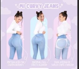 Pantalones vaqueros levanta glúteos