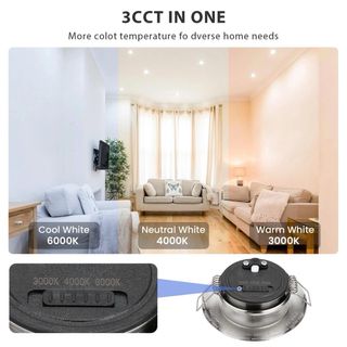 Faretti LED Incasso 3CCT - 6 pezzi