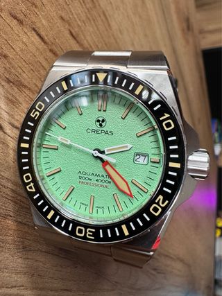 Crepas Acuamatic 1200 - Reloj Buceo Cristal zafiro