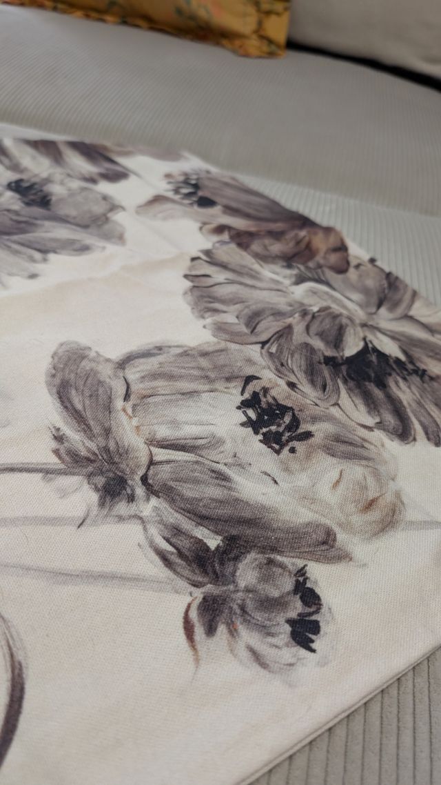 Funda cojín Zara Home - Beige/Marrón