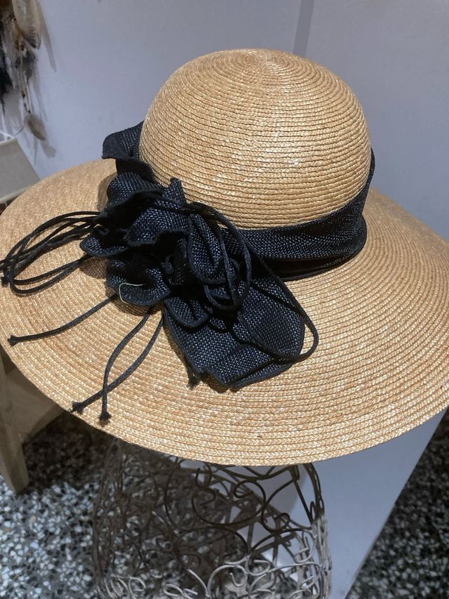 Pamela paja lazo negro