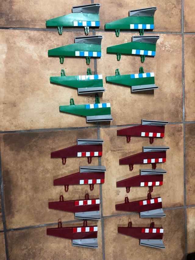 Scalextric Digital pianos rectos 7 verdes 9 rojos