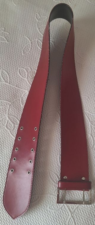 Cinturón bicolor rojo-negro