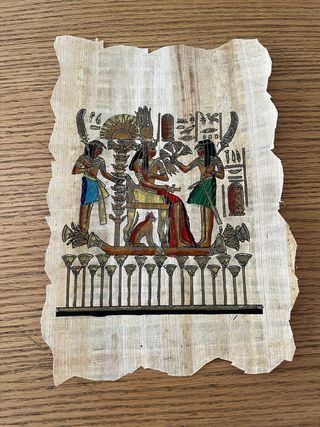 Papiro Egizio Dipinto a Mano