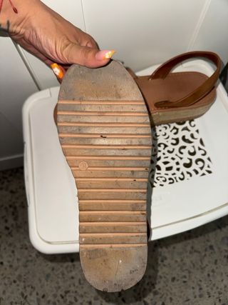 Sandalias esparto plata