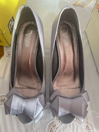 Tacones Plata