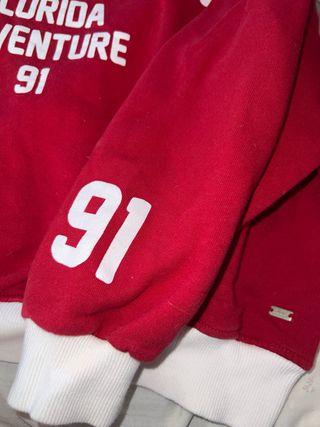 Sudadera Pull&Bear roja talla S