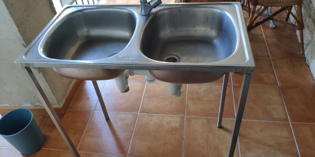 Fregadero acero inoxidable 2 senos