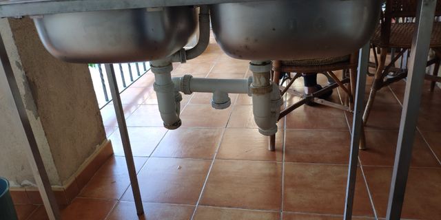 Fregadero acero inoxidable 2 senos