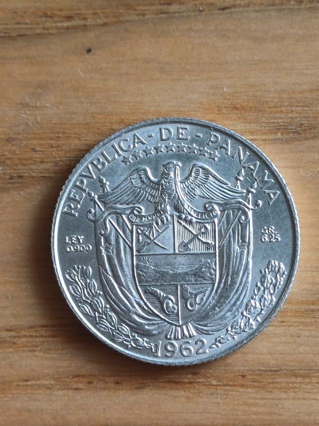 4 Monedas Balboa plata 900 de Panamá