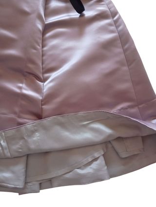 Vestido Mango rosa palo fiesta