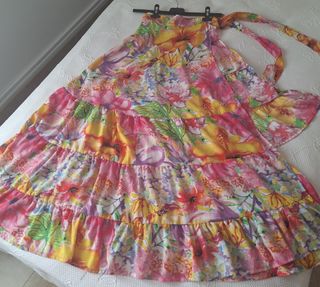 Falda Pareo Flores - Talla única