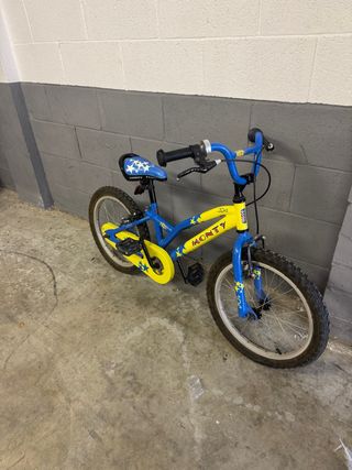 Bicicleta Monty niño 16" azul-amarilla