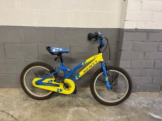 Bicicleta Monty niño 16" azul-amarilla