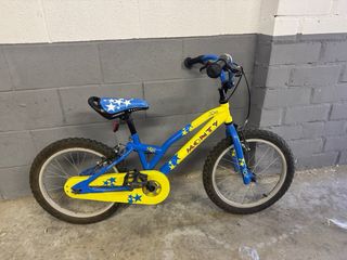 Bicicleta Monty niño 16" azul-amarilla