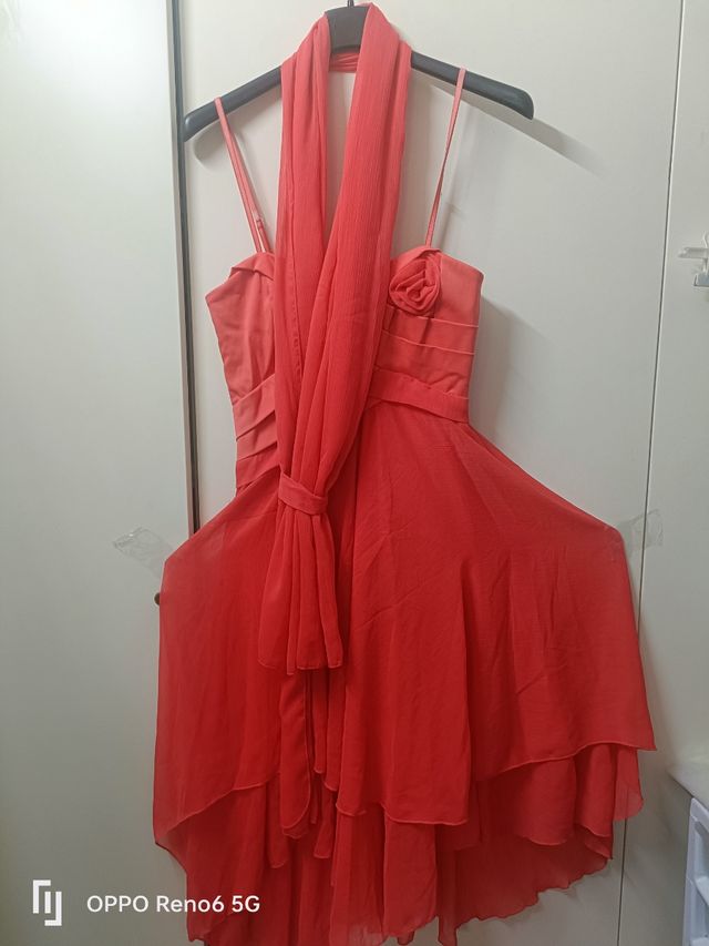 Vestitino rosso cerimonia Tg M