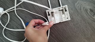 Lámpara dormitorio metal plata