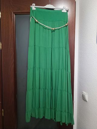 Falda larga verde - Talla S/M