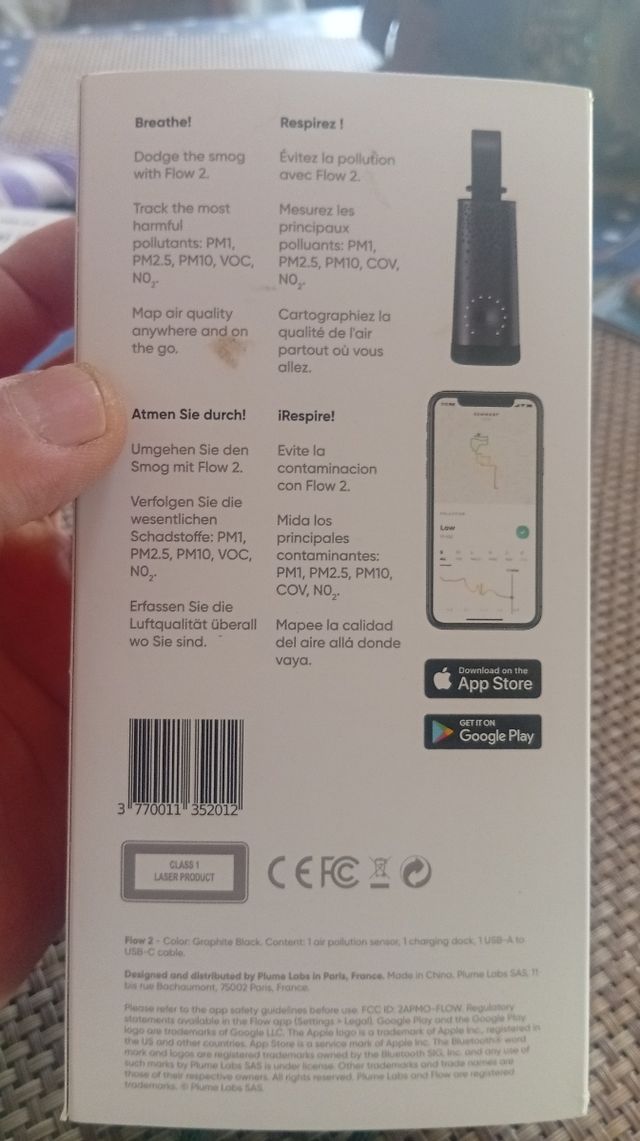 Sensor Flow 2: Sensor de Contaminantes en Aire.