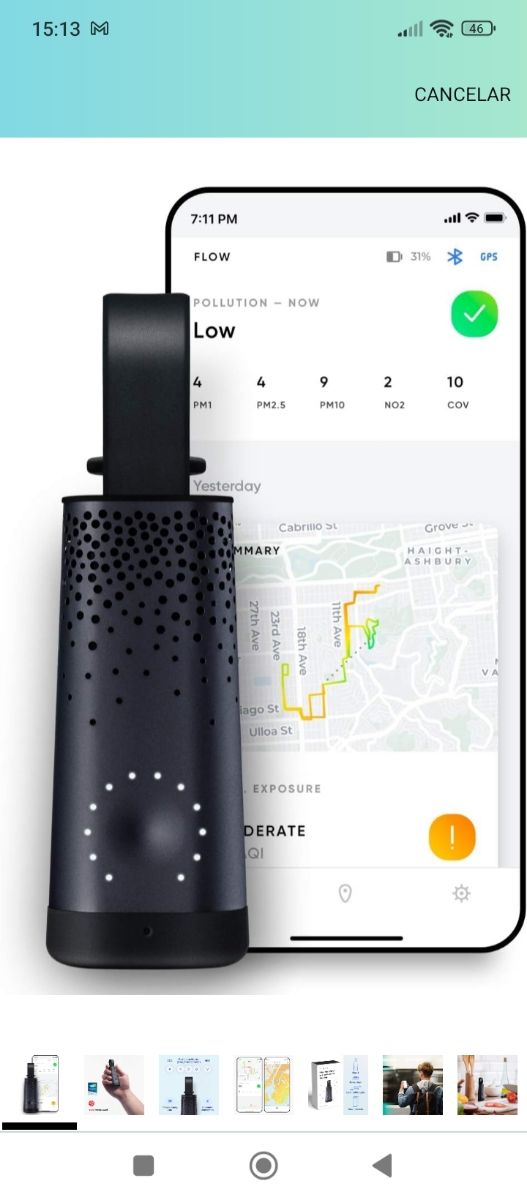 Sensor Flow 2: Sensor de Contaminantes en Aire.