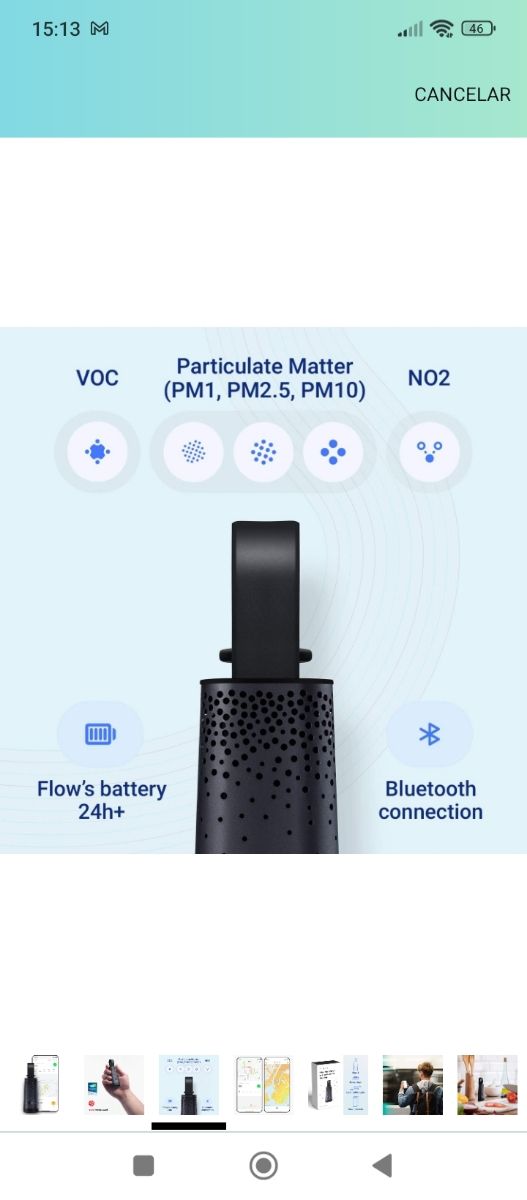 Sensor Flow 2: Sensor de Contaminantes en Aire.